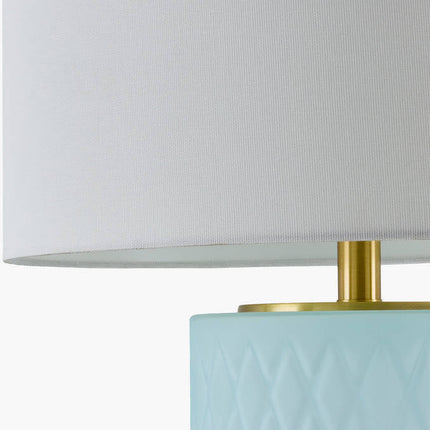 Ned Traditional Ice Blue Table Lamp Lighting TriadCommerceInc