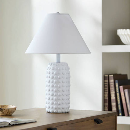 Doniesha Traditional White Table Lamp Lighting TriadCommerceInc