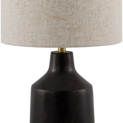 Lenord Cottage Dark Brown Table Lamp Home Decor > Lighting > Lamp > Table Lamps TriadCommerceInc 26"H x 15"W x 15"D