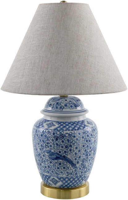 Malori Traditional Blue Table Lamp Home Decor > Lighting > Lamp > Table Lamps TriadCommerceInc 25"H x 15"W x 15"D
