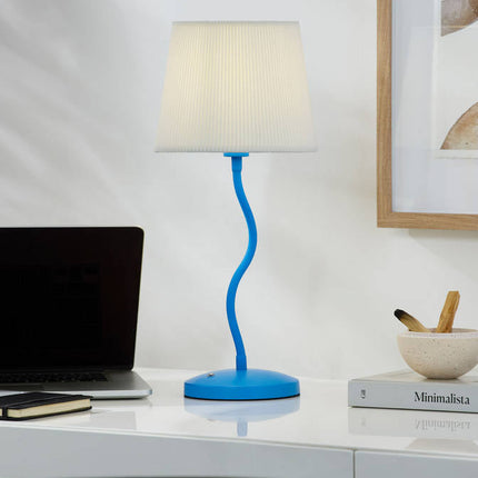 Shaquela Modern Blue Table Lamp Home Decor > Lighting > Lamp > Table Lamps TriadCommerceInc