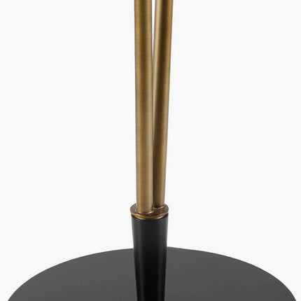 Kayliegh Modern Gold/Black Floor Lamp Lighting TriadCommerceInc