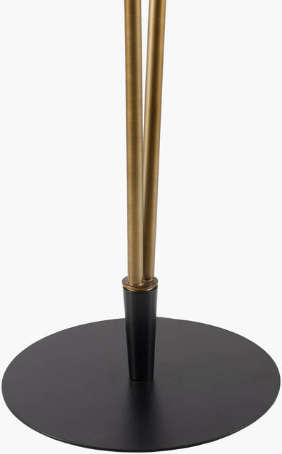 Kayliegh Modern Gold/Black Floor Lamp Lighting TriadCommerceInc
