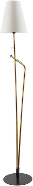 Kayliegh Modern Gold/Black Floor Lamp Lighting TriadCommerceInc 65"H x 11"W x 11"D