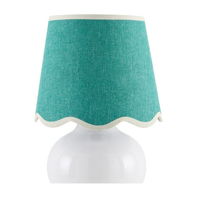 Kolleen Cottage White/Green Table Lamp Lighting TriadCommerceInc 13"H x 8"W x 8"D