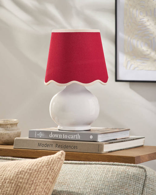 Kolleen Cottage Red Table Lamp Home Decor > Lighting > Lamp > Table Lamps TriadCommerceInc