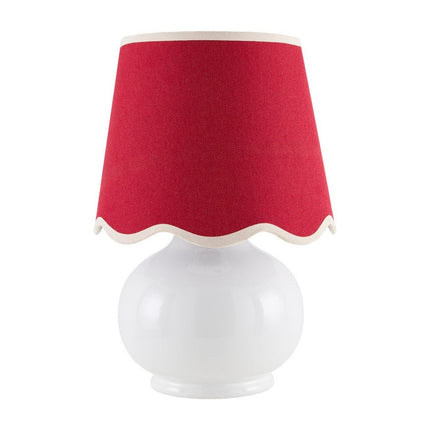 Kolleen Cottage Red Table Lamp Home Decor > Lighting > Lamp > Table Lamps TriadCommerceInc 13"H x 8"W x 8"D