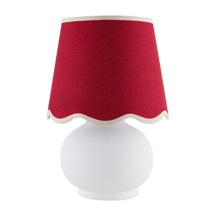 Kolleen Cottage Red/White Table Lamp Home Decor > Lighting > Lamp > Table Lamps TriadCommerceInc 13"H x 8"W x 8"D