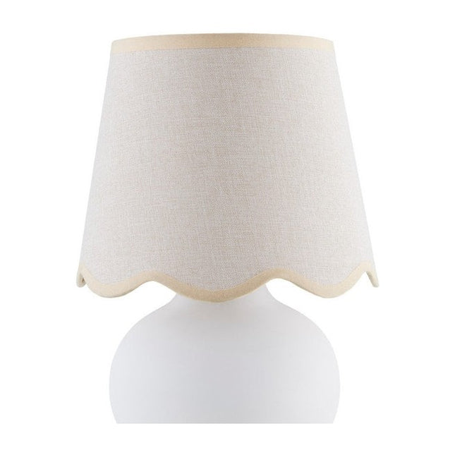 Kolleen Cottage Cream/White Table Lamp Home Decor > Lighting > Lamp > Table Lamps TriadCommerceInc 13"H x 8"W x 8"D