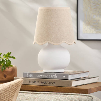 Kolleen Cottage Beige/White Table Lamp Home Decor > Lighting > Lamp > Table Lamps TriadCommerceInc