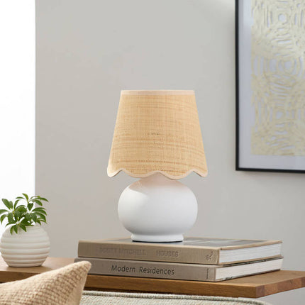 Kolleen Cottage Clear/White Table Lamp Home Decor > Lighting > Lamp > Table Lamps TriadCommerceInc