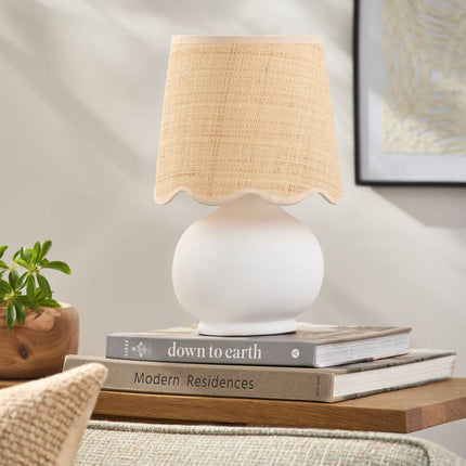 Kolleen Cottage Clear/White Table Lamp Home Decor > Lighting > Lamp > Table Lamps TriadCommerceInc