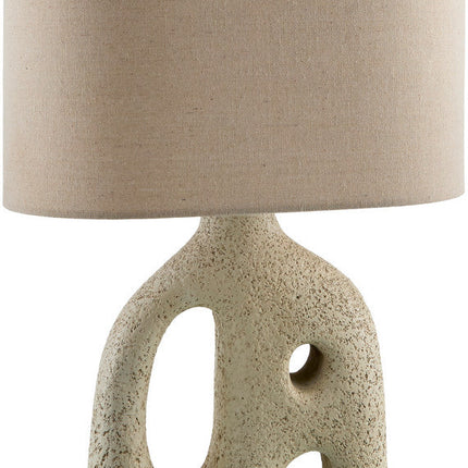 Dyanne Traditional Cream/Wheat Table Lamp Lighting TriadCommerceInc 22"H x 8"W x 14"D