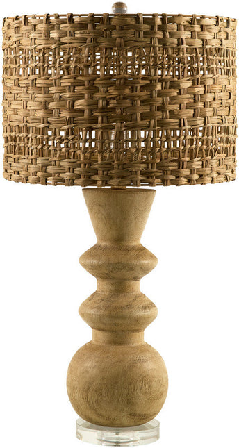 Domenick Traditional Brown/Ivory Table Lamp Lighting TriadCommerceInc 31"H x 16"W x 16"D