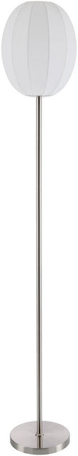 Hollyanne Modern Metallic - Nickel Floor Lamp Home Decor > Lighting > Lamp > Floor Lamps TriadCommerceInc 70"H x 12"W x 12"D