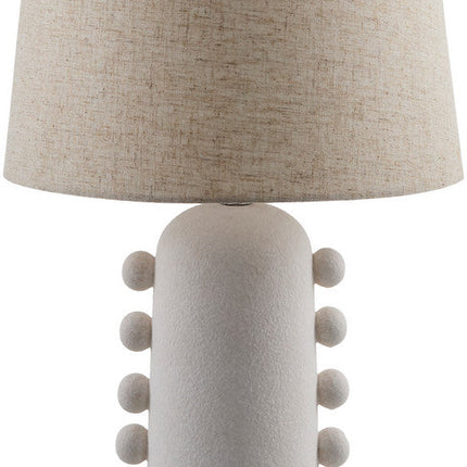 Mackenzi Traditional White Table Lamp Home Decor > Lighting > Lamp > Table Lamps TriadCommerceInc 25"H x 14"W x 14"D