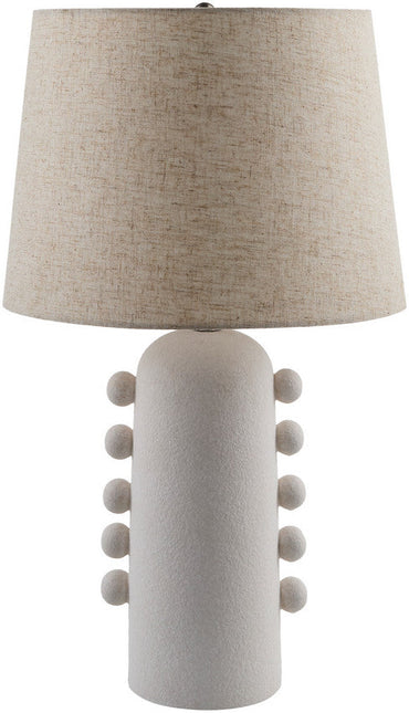 Mackenzi Traditional White Table Lamp Home Decor > Lighting > Lamp > Table Lamps TriadCommerceInc 25"H x 14"W x 14"D