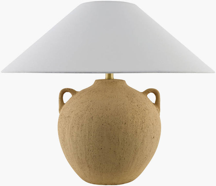Araya Traditional Brown/White Table Lamp - Galey Alix x Livabliss Home Decor > Lighting > Lamp > Table Lamps TriadCommerceInc 22"H x 22"W x 22"D