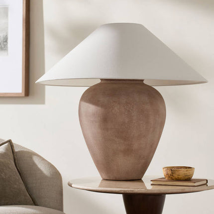 Camden Ford Traditional Brown Table Lamp - Galey Alix x Livabliss Home Decor > Lighting > Lamp > Table Lamps TriadCommerceInc