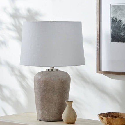 Cordova Traditional Light Gray Table Lamp - Galey Alix x Livabliss Home Decor > Lighting > Lamp > Table Lamps TriadCommerceInc