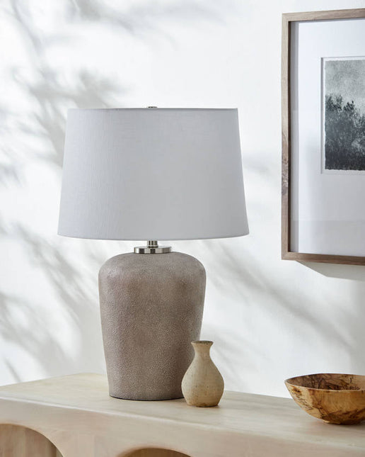 Cordova Traditional Light Gray Table Lamp - Galey Alix x Livabliss Home Decor > Lighting > Lamp > Table Lamps TriadCommerceInc