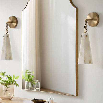 Sloane Traditional White/Beige Wall Sconces - Galey Alix x Livabliss Home Decor > Lighting > Wall Lighting > Wall Sconces TriadCommerceInc