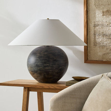 Saint Martin Traditional Charcoal Table Lamp - Galey Alix x Livabliss Lighting TriadCommerceInc