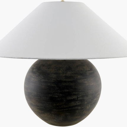 Saint Martin Traditional Charcoal Table Lamp - Galey Alix x Livabliss Lighting TriadCommerceInc 19"H x 25"W x 25"D