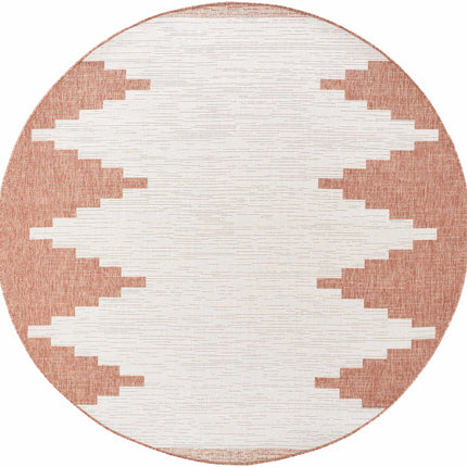 Djugun Peach Fuzz Indoor & Outdoor Rug - Clearance Rugs TriadCommerceInc 5'3" Round