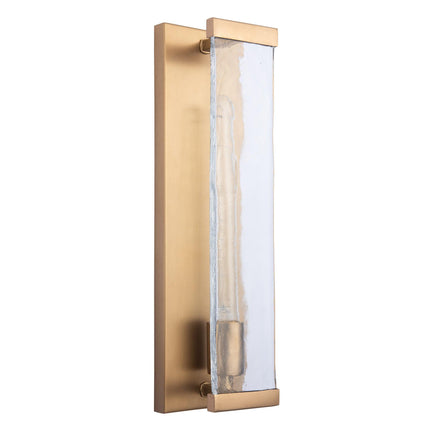 Adelman Gold Metal & Glass 1-Light Dimmable Wall Sconce Home Decor > Lighting > Wall Lighting > Wall Sconces TriadCommerceInc