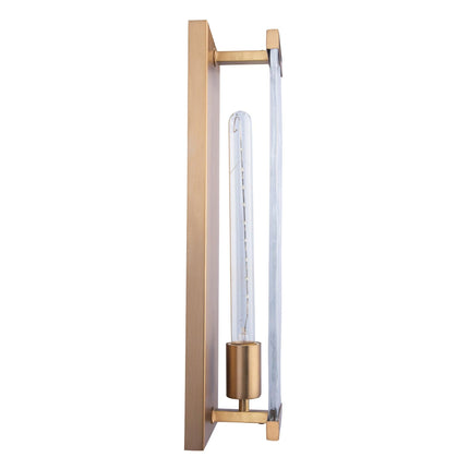 Adelman Gold Metal & Glass 1-Light Dimmable Wall Sconce Home Decor > Lighting > Wall Lighting > Wall Sconces TriadCommerceInc