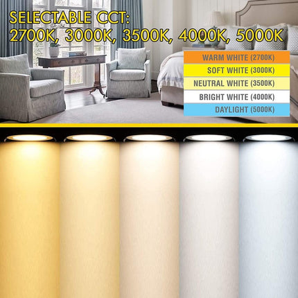 6 Inch LED Selectable Color Temperature Retrofit Kit Recessed Lighting TriadCommerceInc