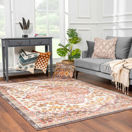 Oark Floral Medallion Area Rug Rugs TriadCommerceInc 5'2" x 7' Rectangle