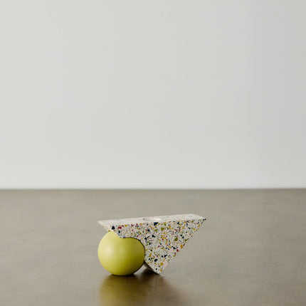 Equilibrium Bright Green & Pink Terrazzo Taper Candle Holder Décor TriadCommerceInc