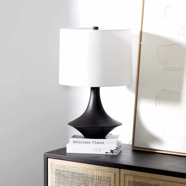 Almedia Black Metal Contemporary Table Lamp Table Lamps TriadCommerceInc