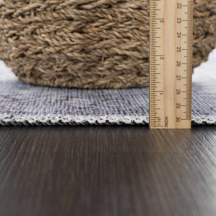 Ice Blue Flat Pile Washable Rug - Clearance Rugs TriadCommerceInc