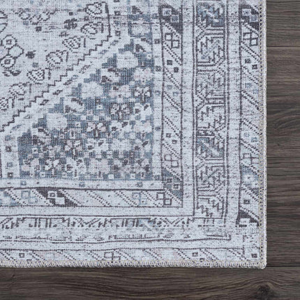 Barny Gray Flat Pile Washable Rug Rugs TriadCommerceInc