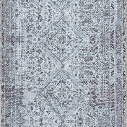 Barny Gray Flat Pile Washable Rug Rugs TriadCommerceInc