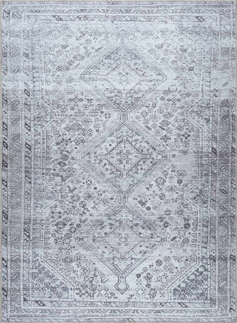 Barny Gray Flat Pile Washable Rug Rugs TriadCommerceInc