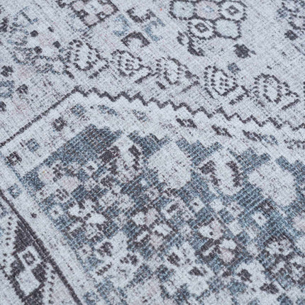 Barny Gray Flat Pile Washable Rug Rugs TriadCommerceInc