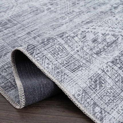 Barny Gray Blue Washable Rug Rugs TriadCommerceInc
