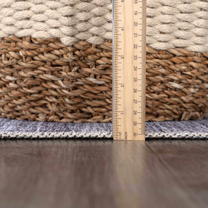 Barny Gray Blue Washable Rug Rugs TriadCommerceInc