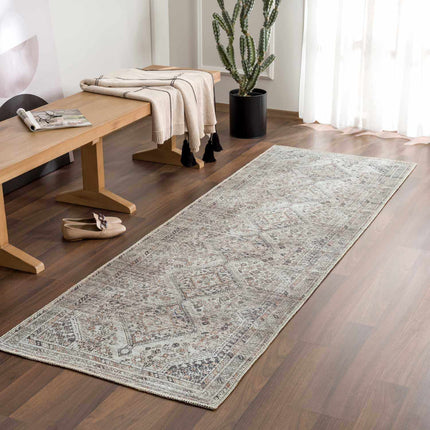 Barny Beige Flat Pile Washable Rug Rugs TriadCommerceInc 2'7" x 7'10" Runner