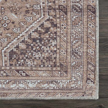 Barny Brown Flat Pile Washable Rug Rugs TriadCommerceInc