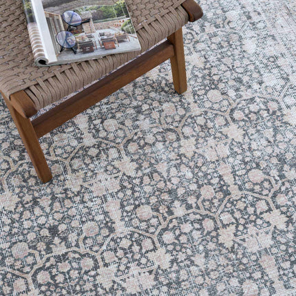 Hedda Vintage Flat Pile Washable Rug Rugs TriadCommerceInc