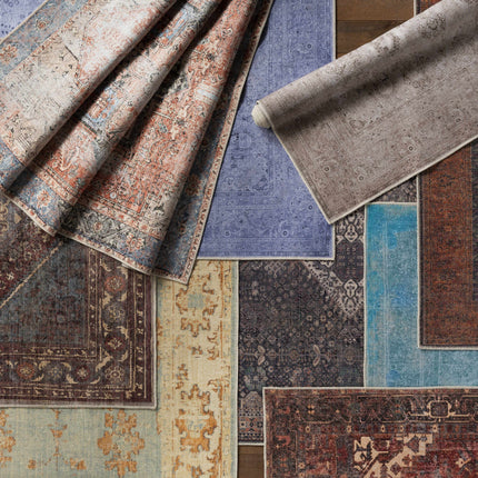 Bondville Vintage Flat Pile Washable Rug Rugs TriadCommerceInc
