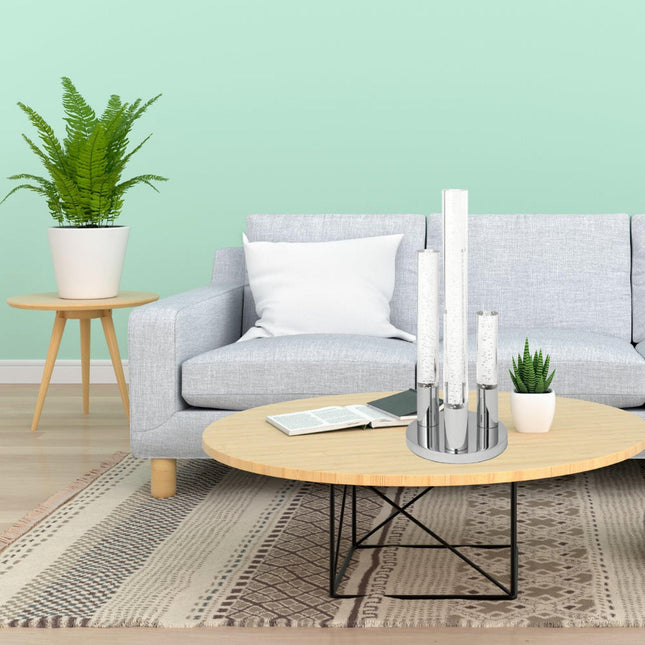 Acrylic Cylinders Table Lamp 3 Light Modern Design Home Decor > Lighting > Lamp > Table Lamps TriadCommerceInc