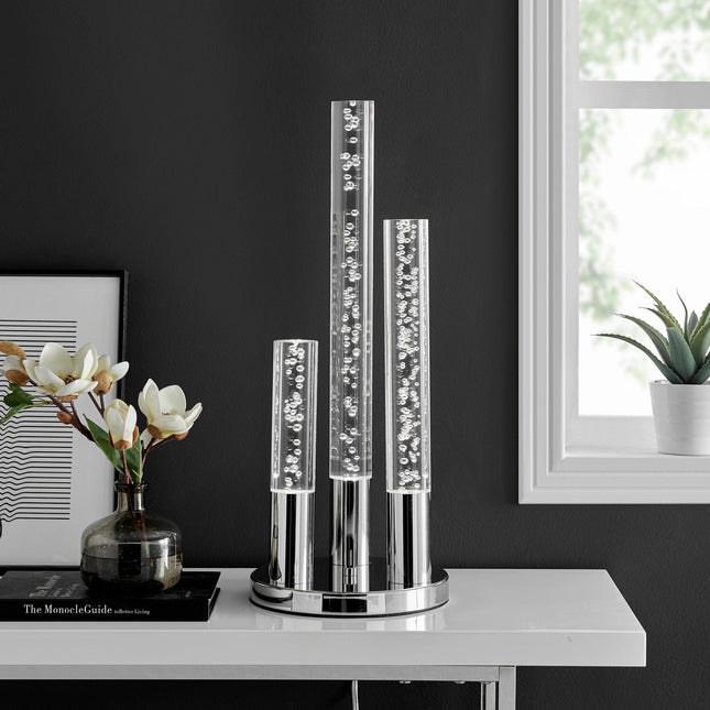 Acrylic Cylinders Table Lamp 3 Light Modern Design Home Decor > Lighting > Lamp > Table Lamps TriadCommerceInc