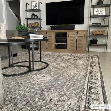 Agoo High-Low Pile Rustic Rug Rugs TriadCommerceInc 6'7" x 9' Rectangle