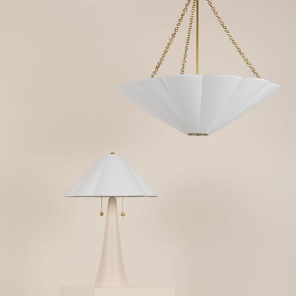 Jane Scalloped Semi Flush Light Home Decor > Lighting > Ceiling Lights > Flush Mount Ceiling Lights TriadCommerceInc